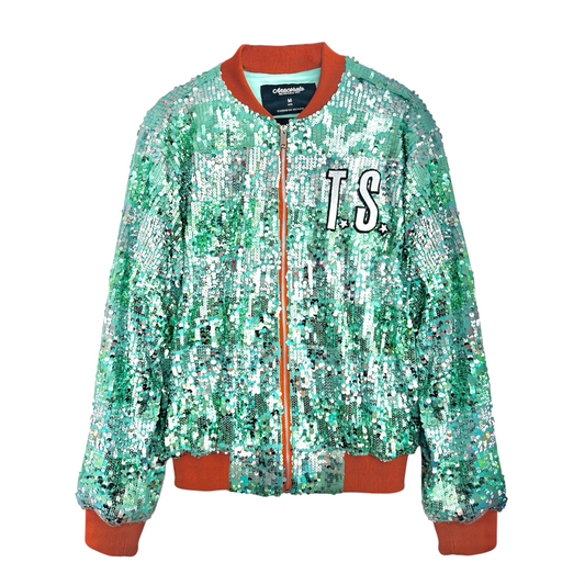 Bomber Jacket THE LIFE OF A SHOWGIRL (VERDE)