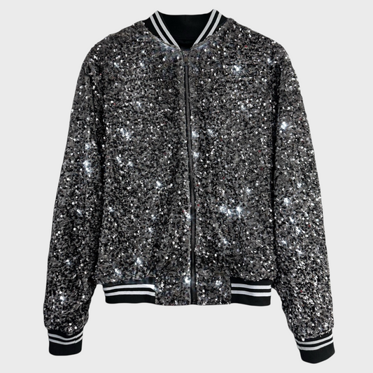 Bomber Jacket Silver Sequins 1989 (Tour)