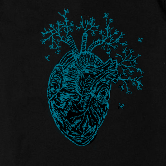 Tee Sketch Corazón (Azul)