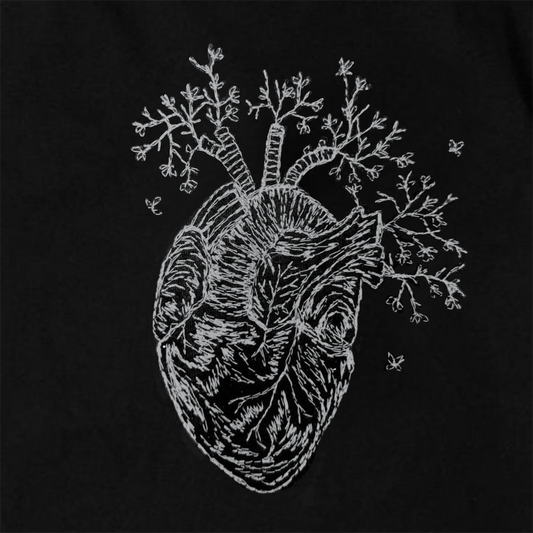 Tee Sketch Corazón (Blanco)