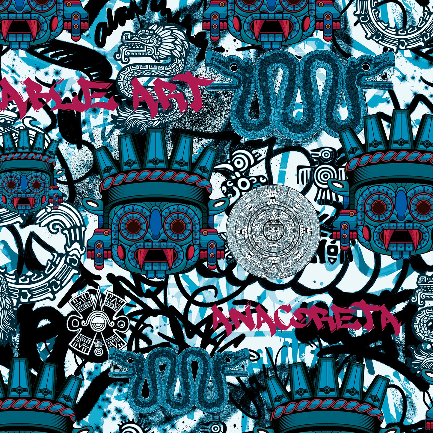 Bomber Jacket Grafitti Prehispánico