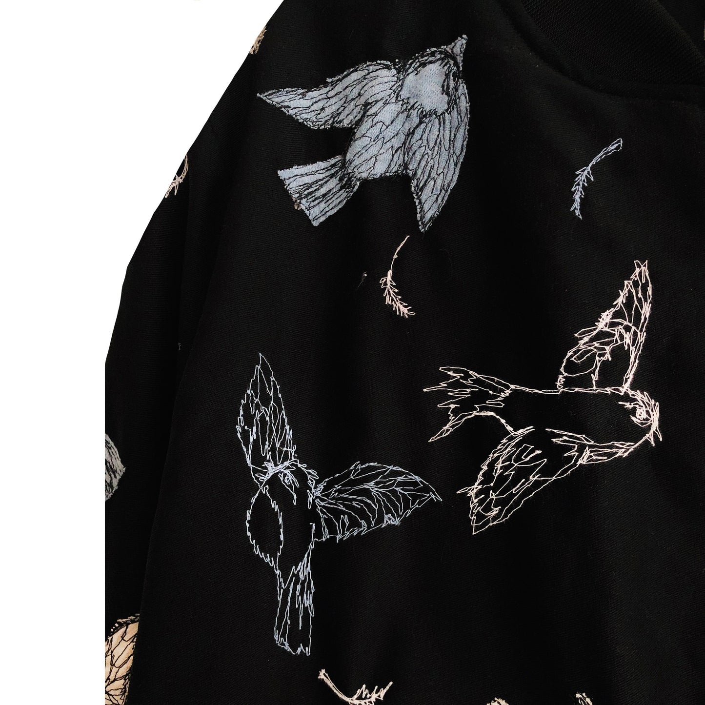 Bomber aux oiseaux bleus.