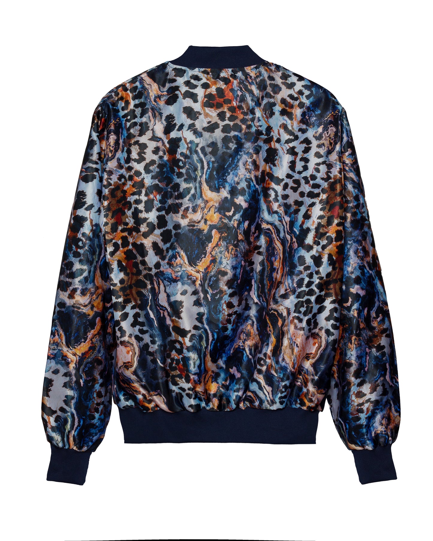 Bomber Léopard Bleu