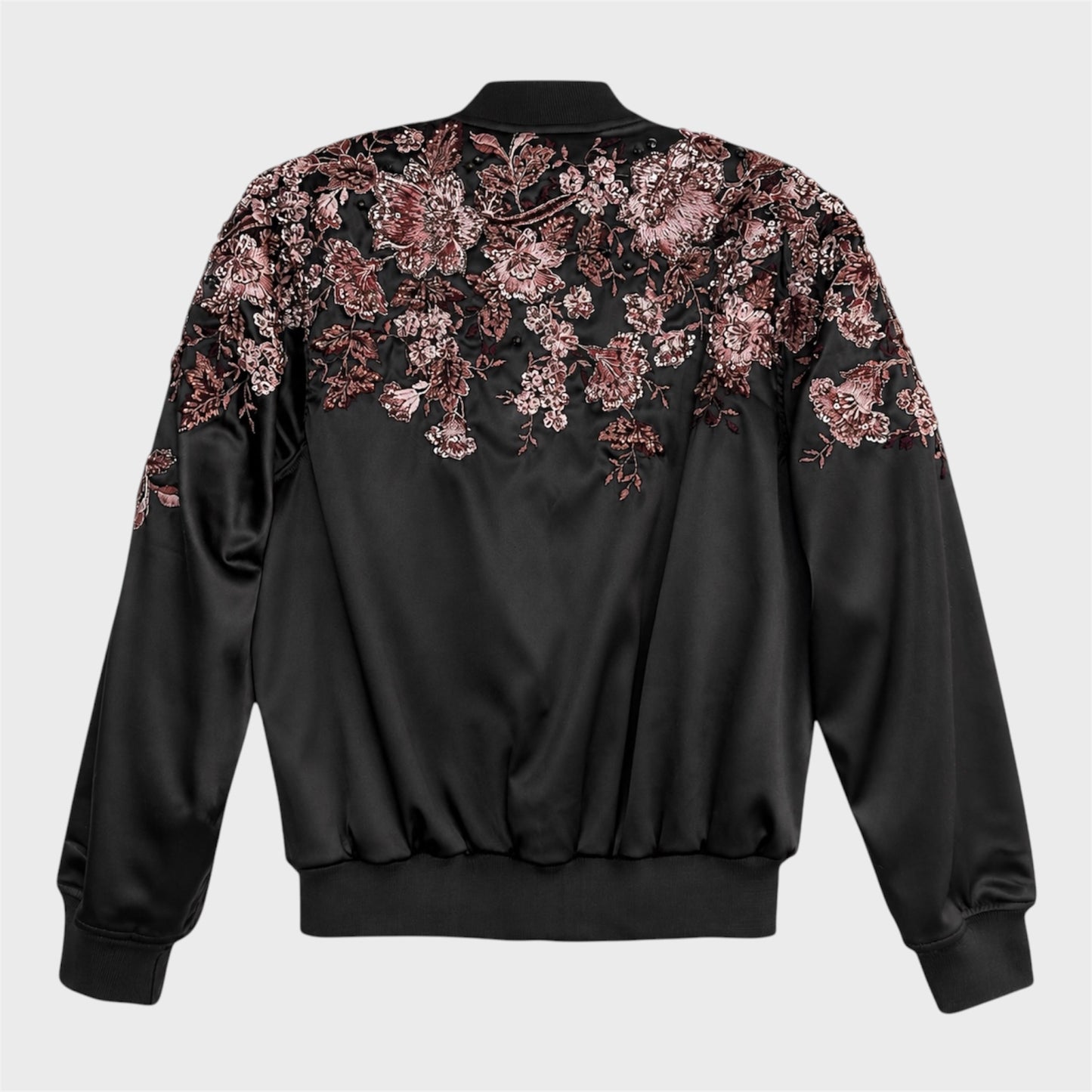 Bomber Jacket Black Cherry (Bordada)