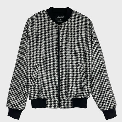 Blouson aviateur pied-de-poule