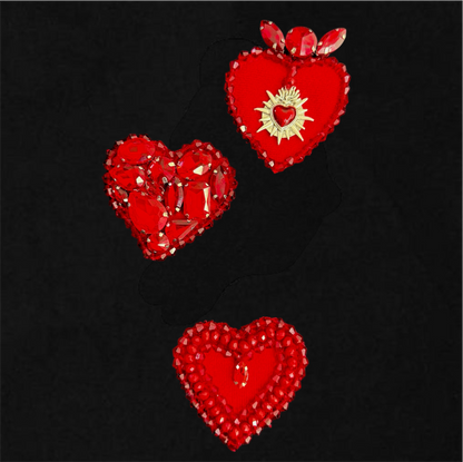 Tee Corazones de Pedrería