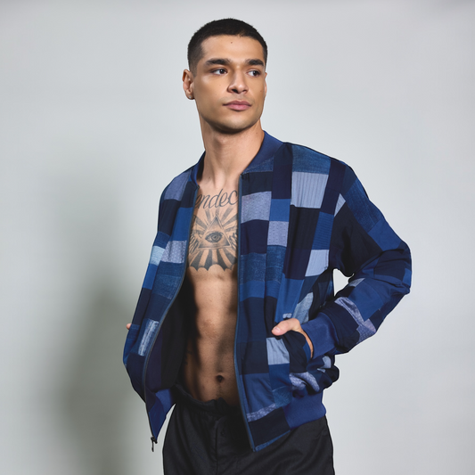 Bomber Jacket Upcycled Denim