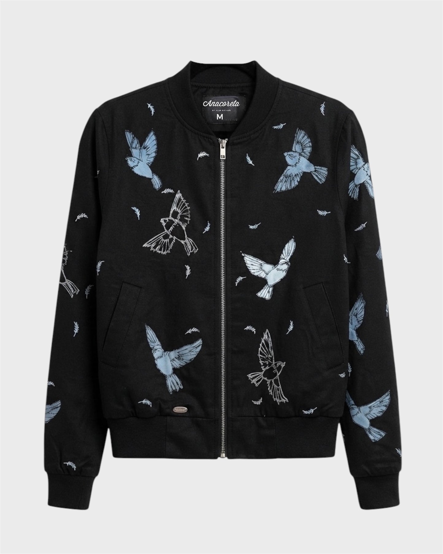 Bomber Jacket pajaritos azules.