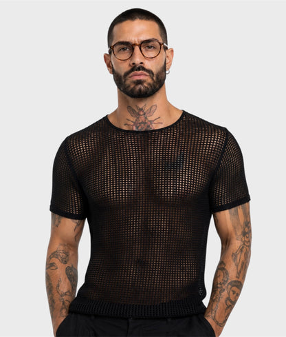 Camiseta en tejido red