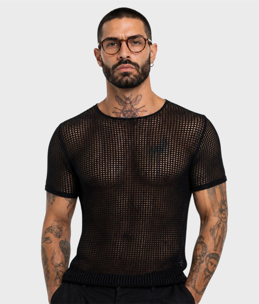 Camiseta en tejido red