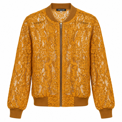 Bomber Jacket Encaje Mostaza