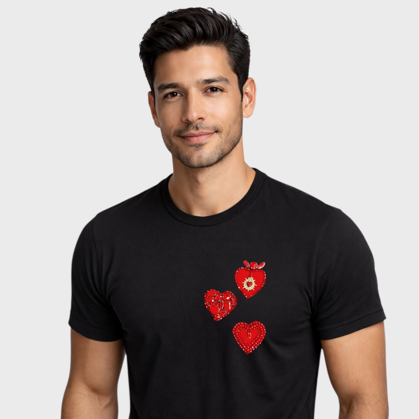 Tee Corazones de Pedrería