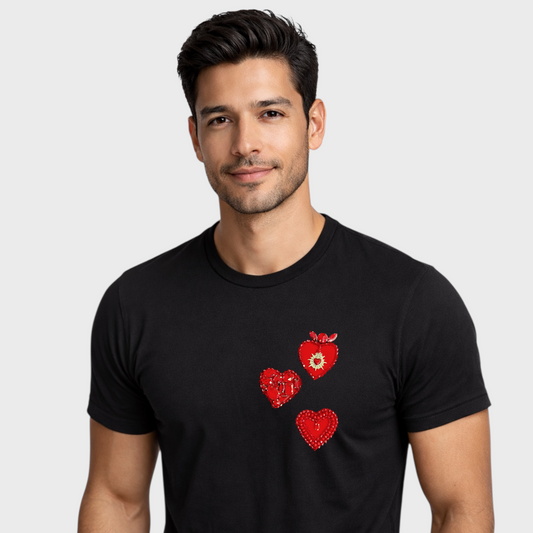Tee Corazones de Pedrería
