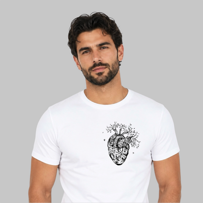 Tee Sketch Corazón (Blanco)