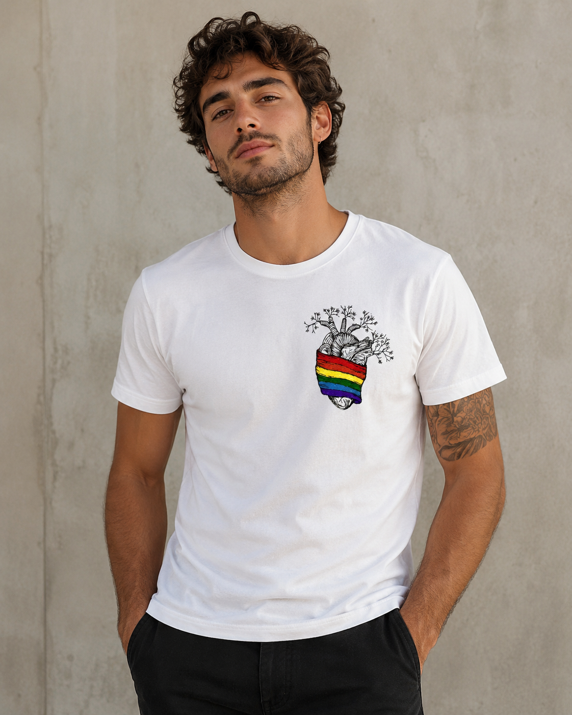 Tee PRIDE corazón