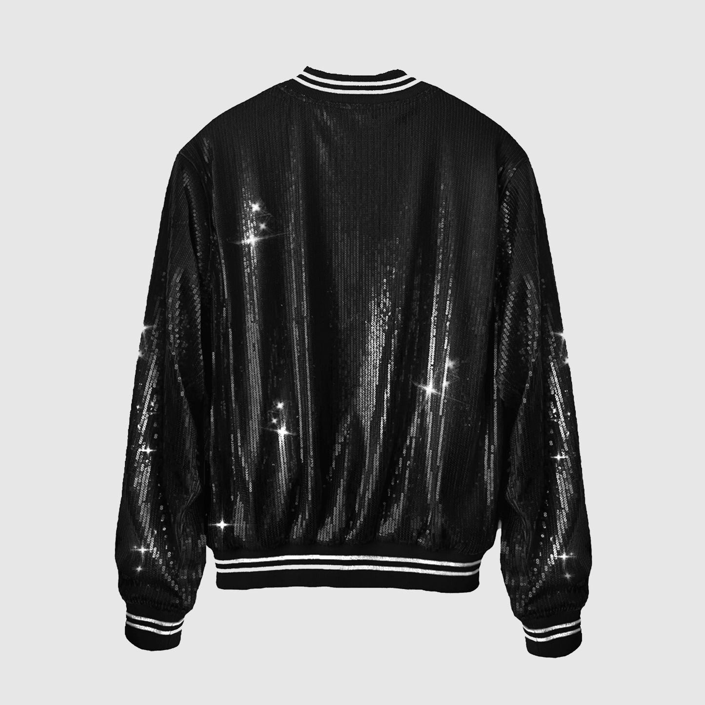 Bomber Jacket Lentejuela Negra