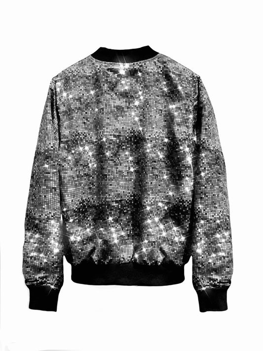 Bomber Jacket DISCO (gris sans cristaux)