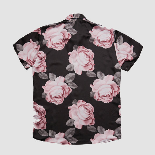 Camisa Maxi-Rosas