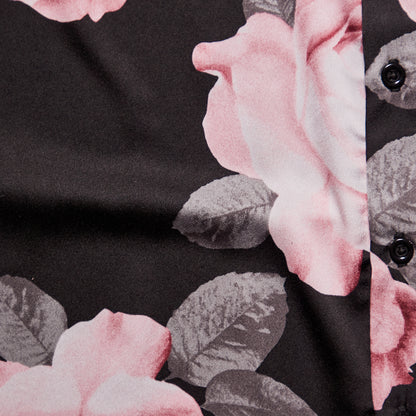 Camisa Maxi-Rosas