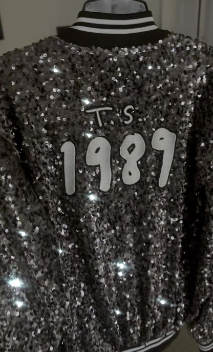 Bomber Jacket Silver Sequins 1989 (Tour)