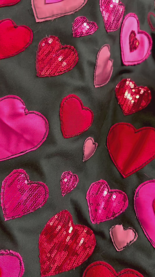 Bomber Jacket Corazones en Patchwork