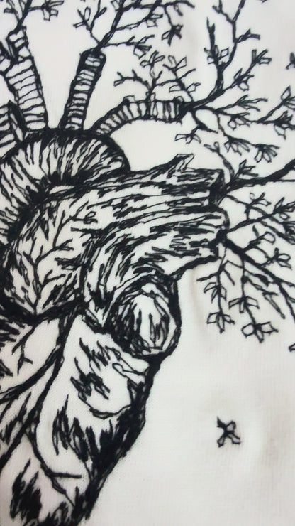 Tee Sketch Corazón (Blanco)