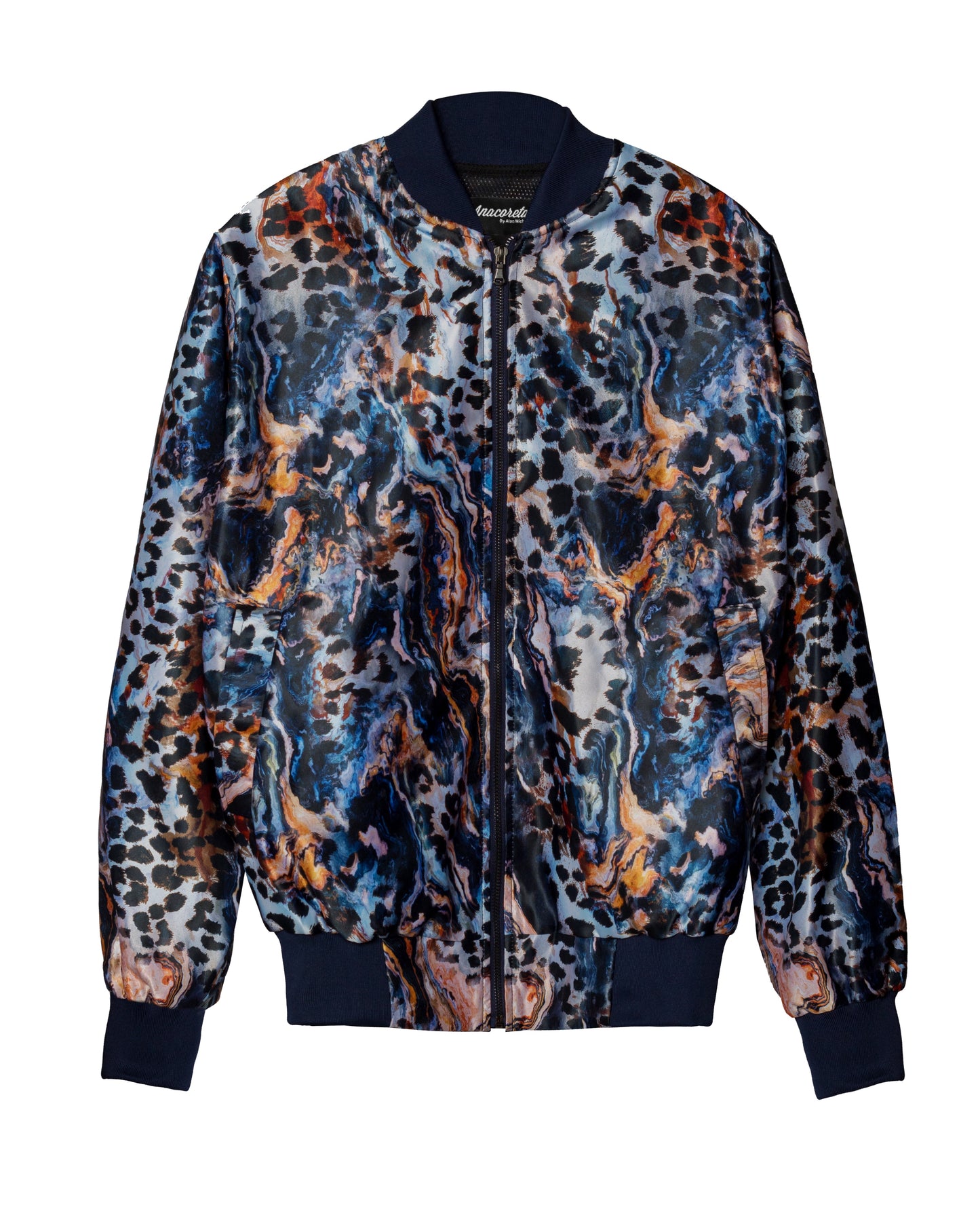 Bomber Léopard Bleu