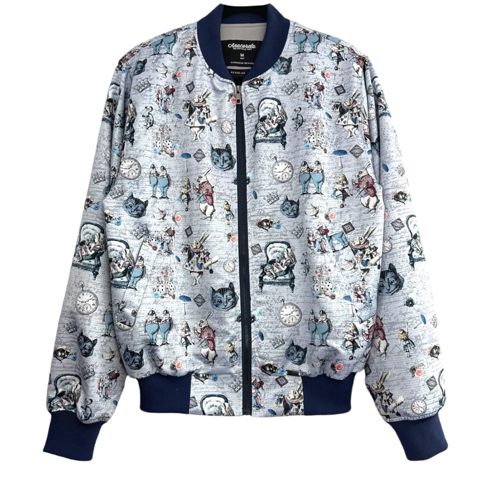 Bomber Jacket Alice in Wonderland